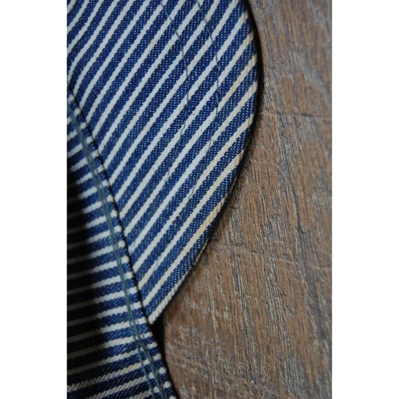 Vintage Strasburg Railroad Railway Hat Utility Cap Fitted 7 1/2 Made in USA - Picture 6 of 9